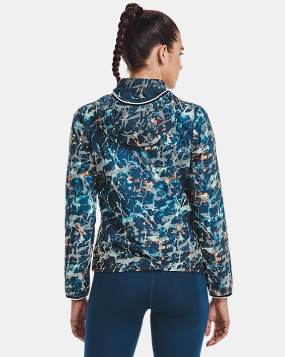 Women's UA Storm OutRun The Cold Jacket in Blue image number 1